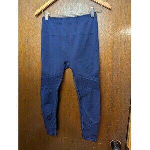 Fabletics Mosaic Seamless Leggings Abyss Navy Blue Small High Waisted 7/8 Yoga